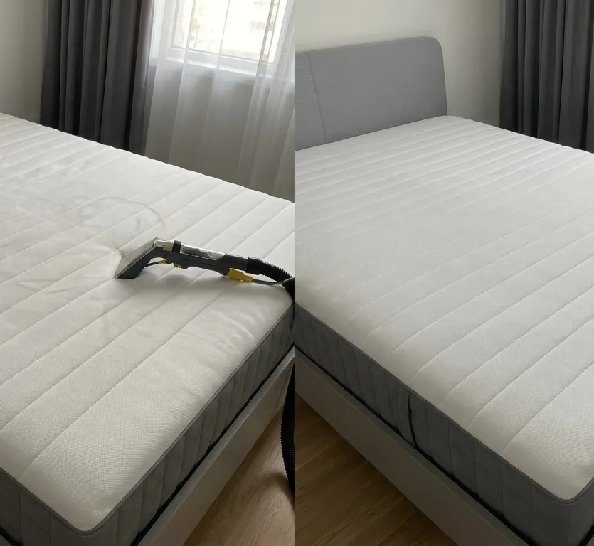Avant / Après nettoyage matelas désinfection